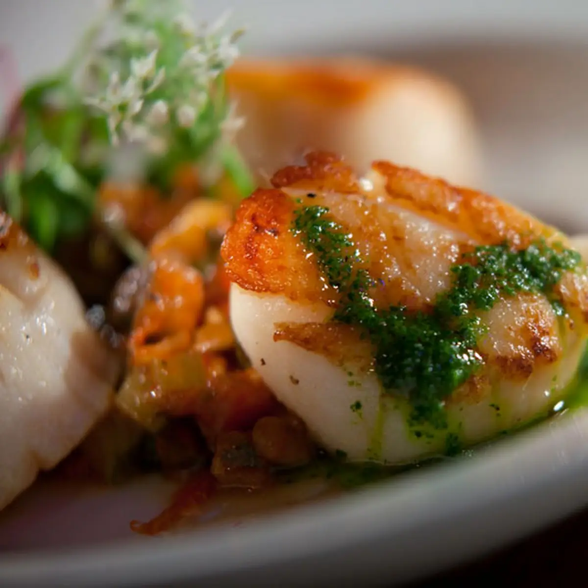 Gazpacho and Sea Scallops