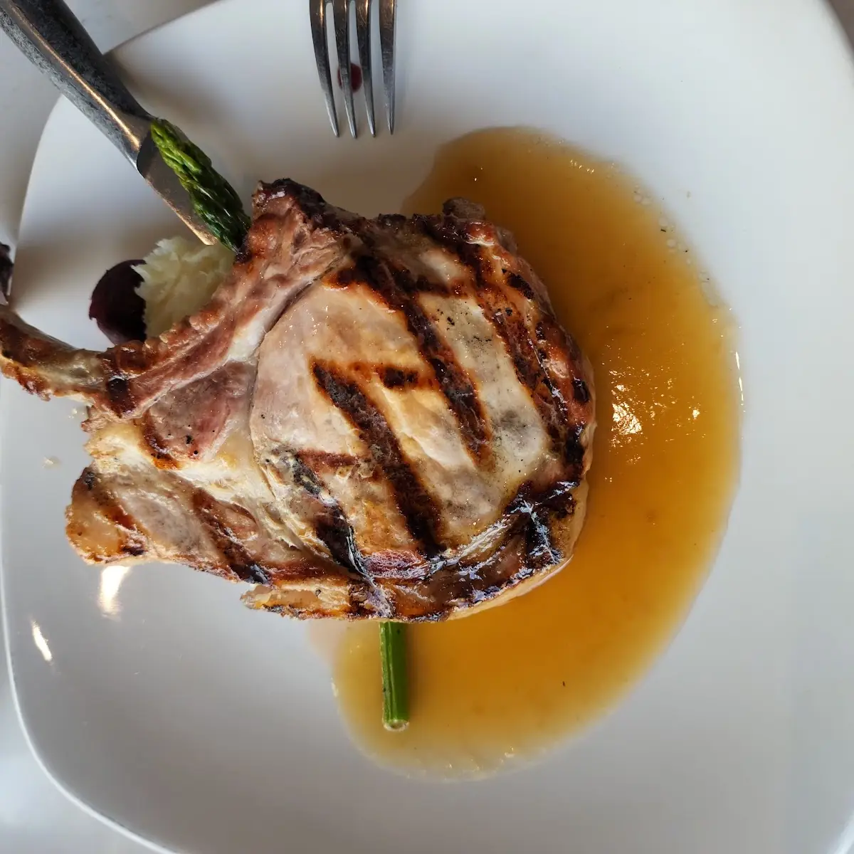 Grilled Berkshire Pork Chop, Table Rock House Restaurant