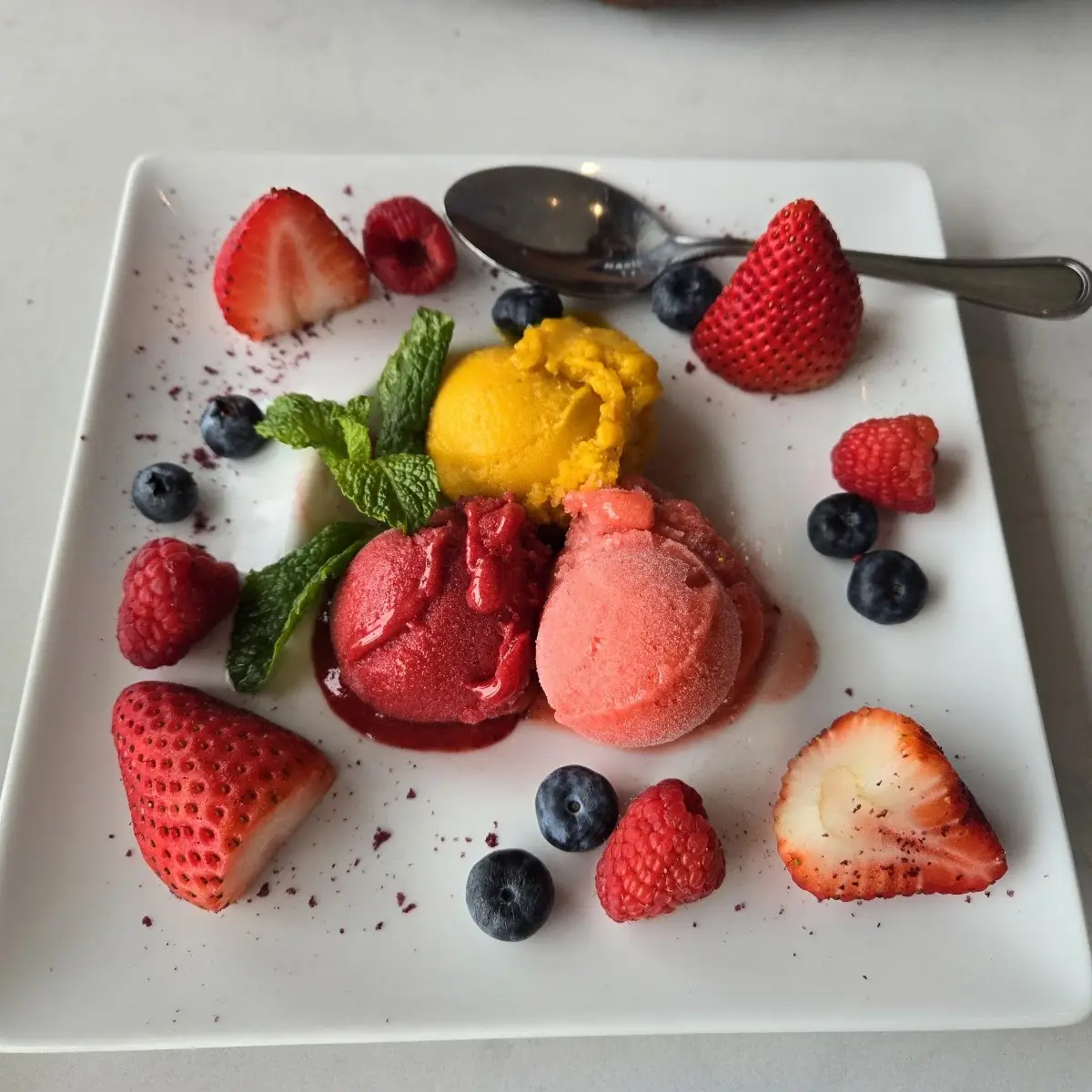 Trio of Niagara Ice Gelato, Table Rock House Restaurant