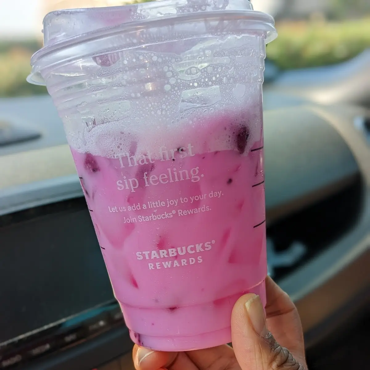Mango Dragon Fruit Refresher w Coconut Milk