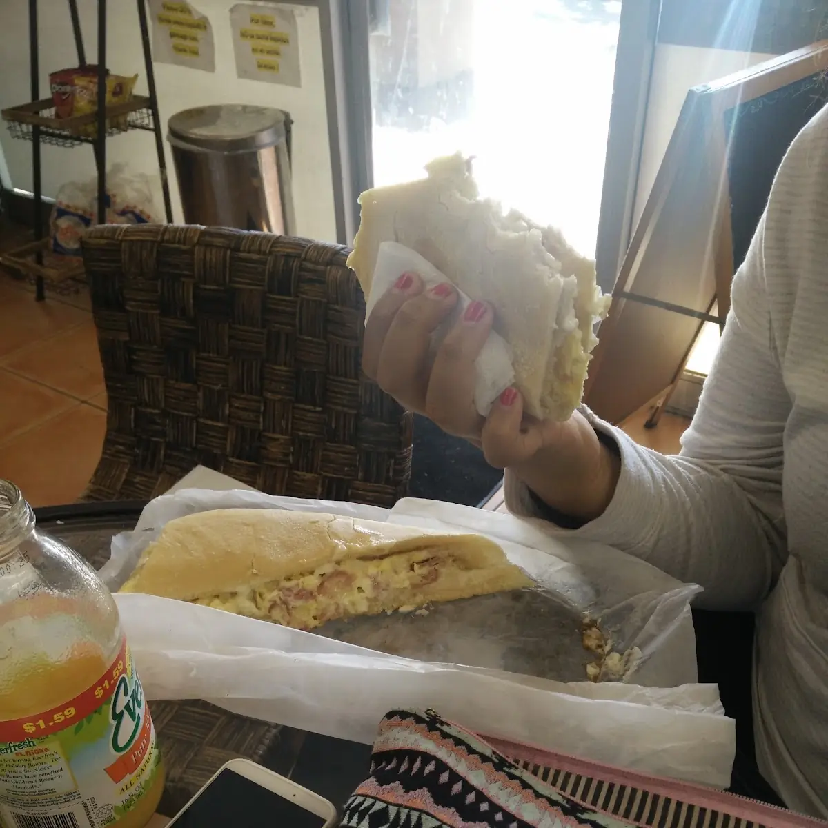 Ham and Egg and Cheese Cuban Sandwich
