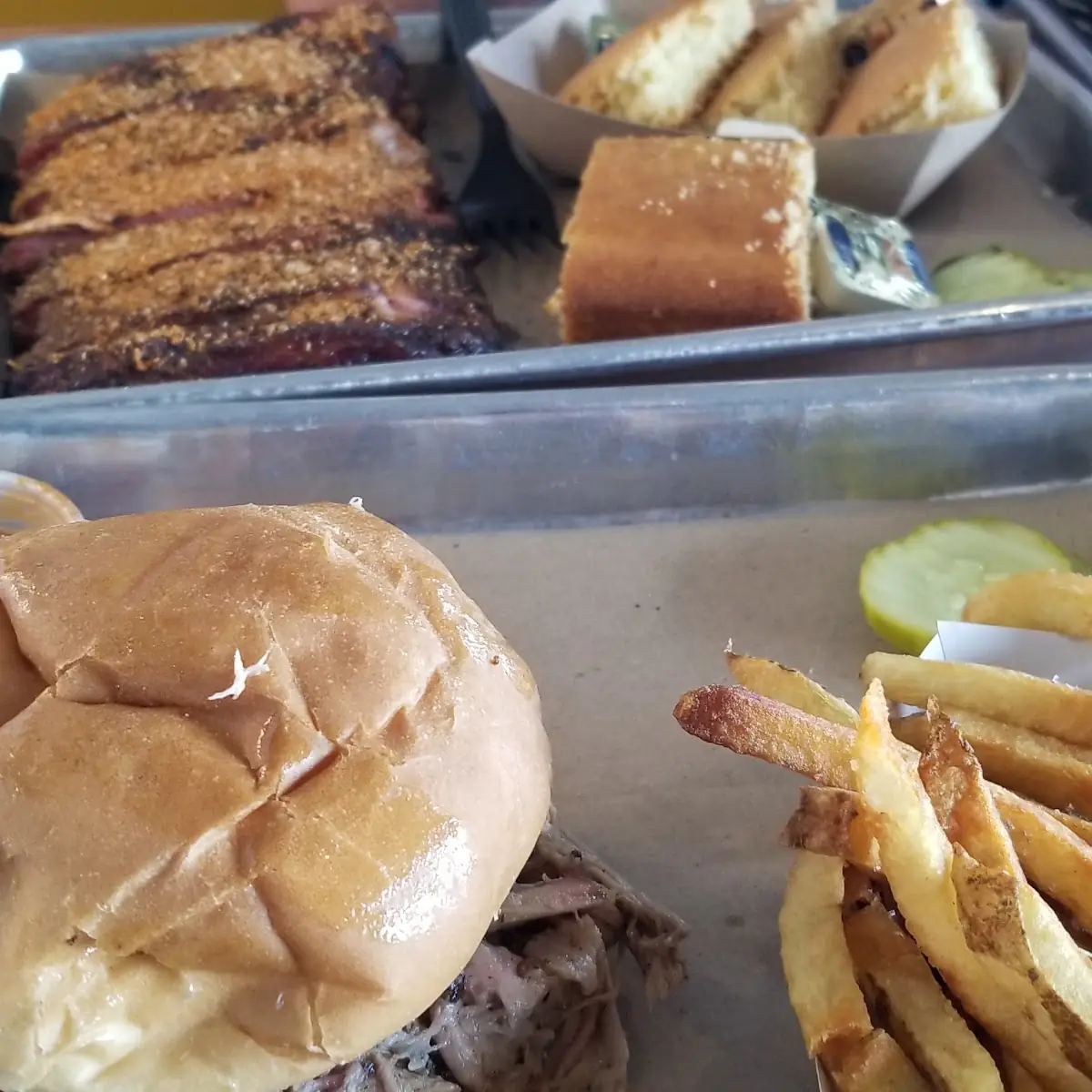 Pulled Pork Sandwich with Fries