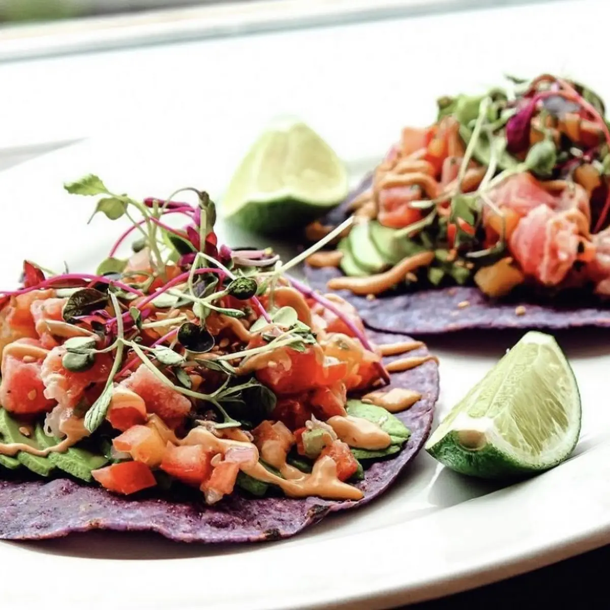 Tuna Ceviche Tostadas
