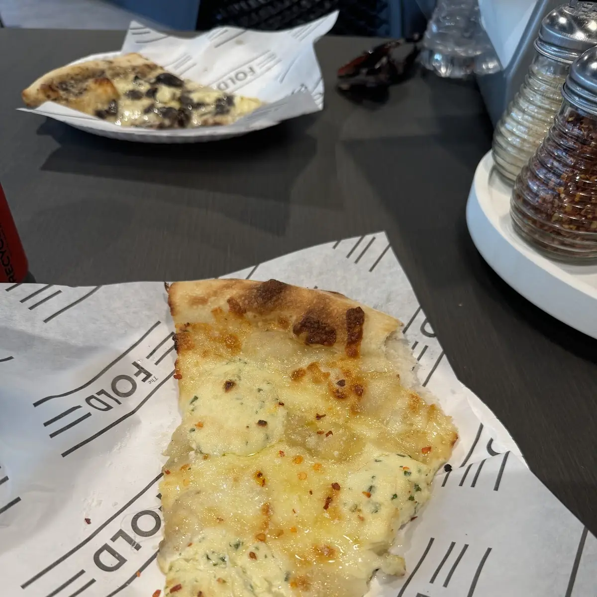 White Pizza Slice