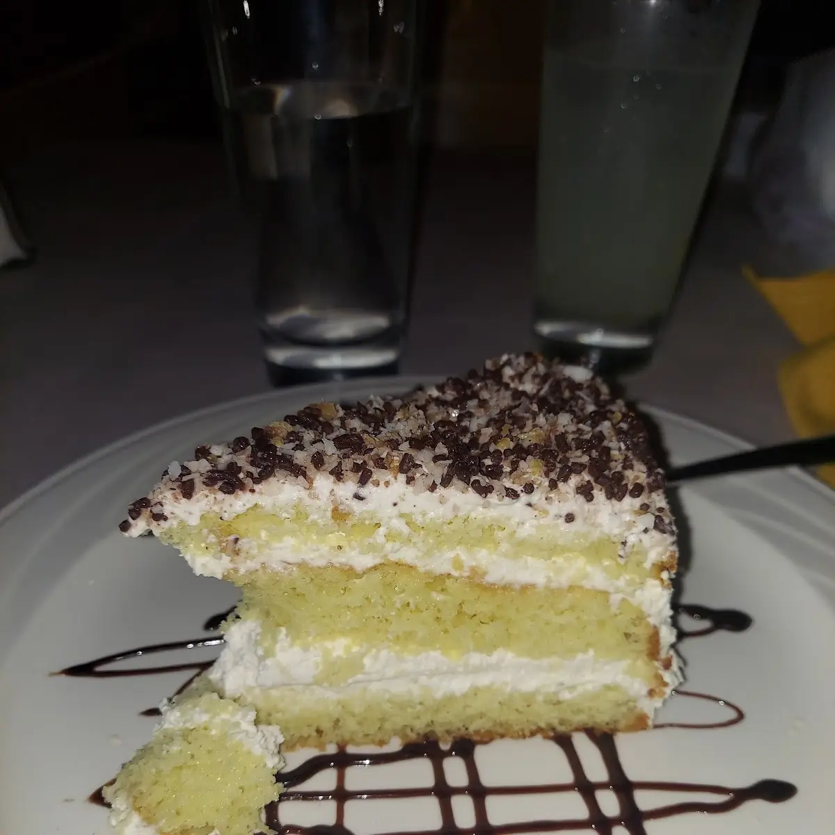 Lemon Coconut and Chocolate Cake