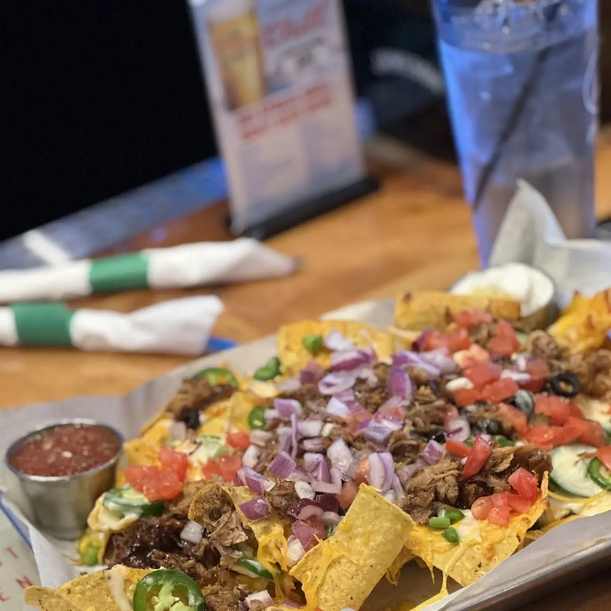 Nachos with Spicy Pulled Pork