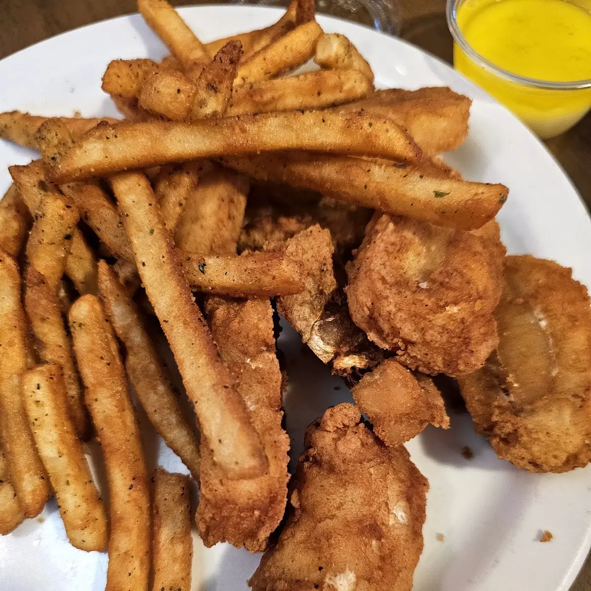 Deep Fried Cod Penquin Brew Fries