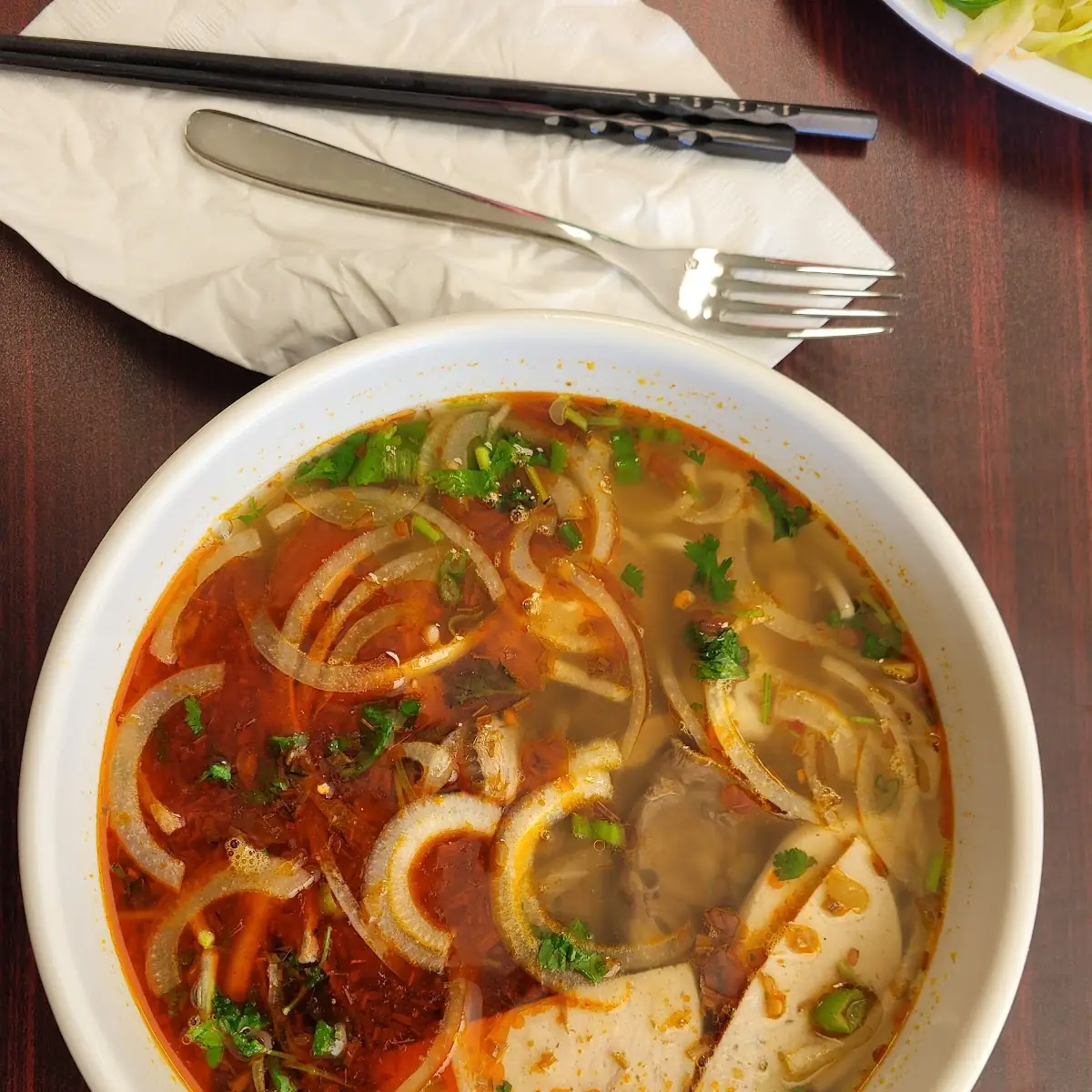 Spicy Beef Noodle Soup Bowl