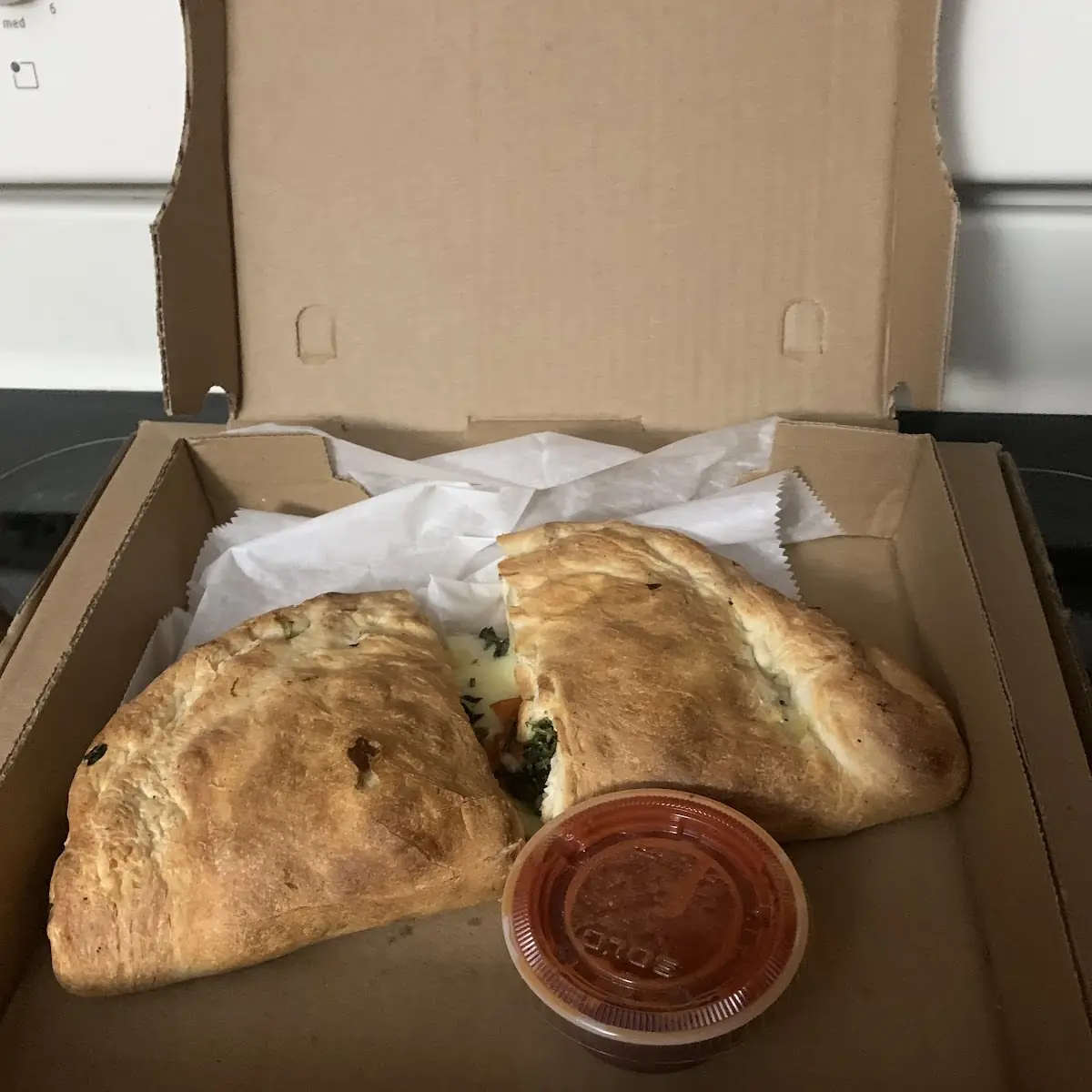 Spinach and Cheese Calzone