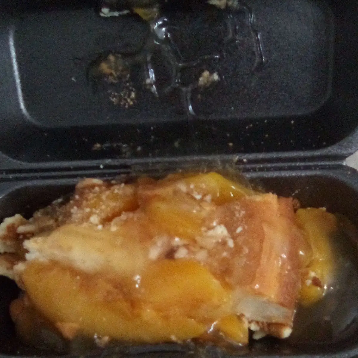 Cheesecake with Peach Cobbler Topping