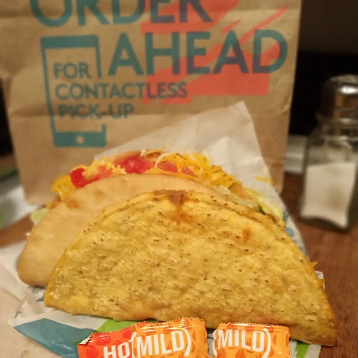 Beef Chalupa and Hard Shell Taco