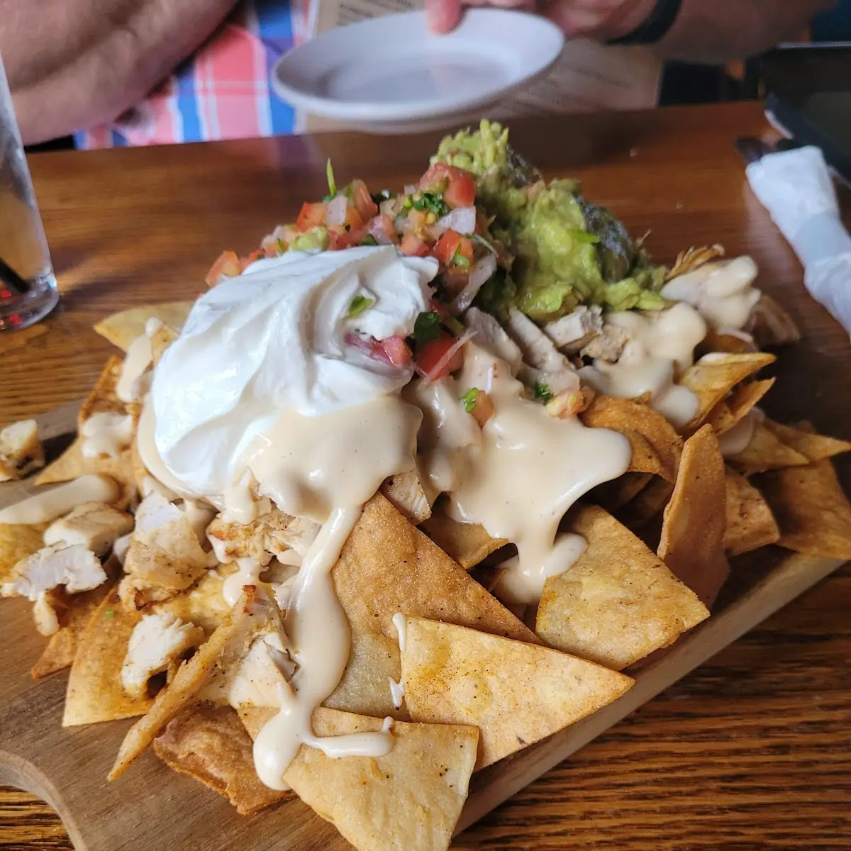 Loaded Nachos with Various Toppings