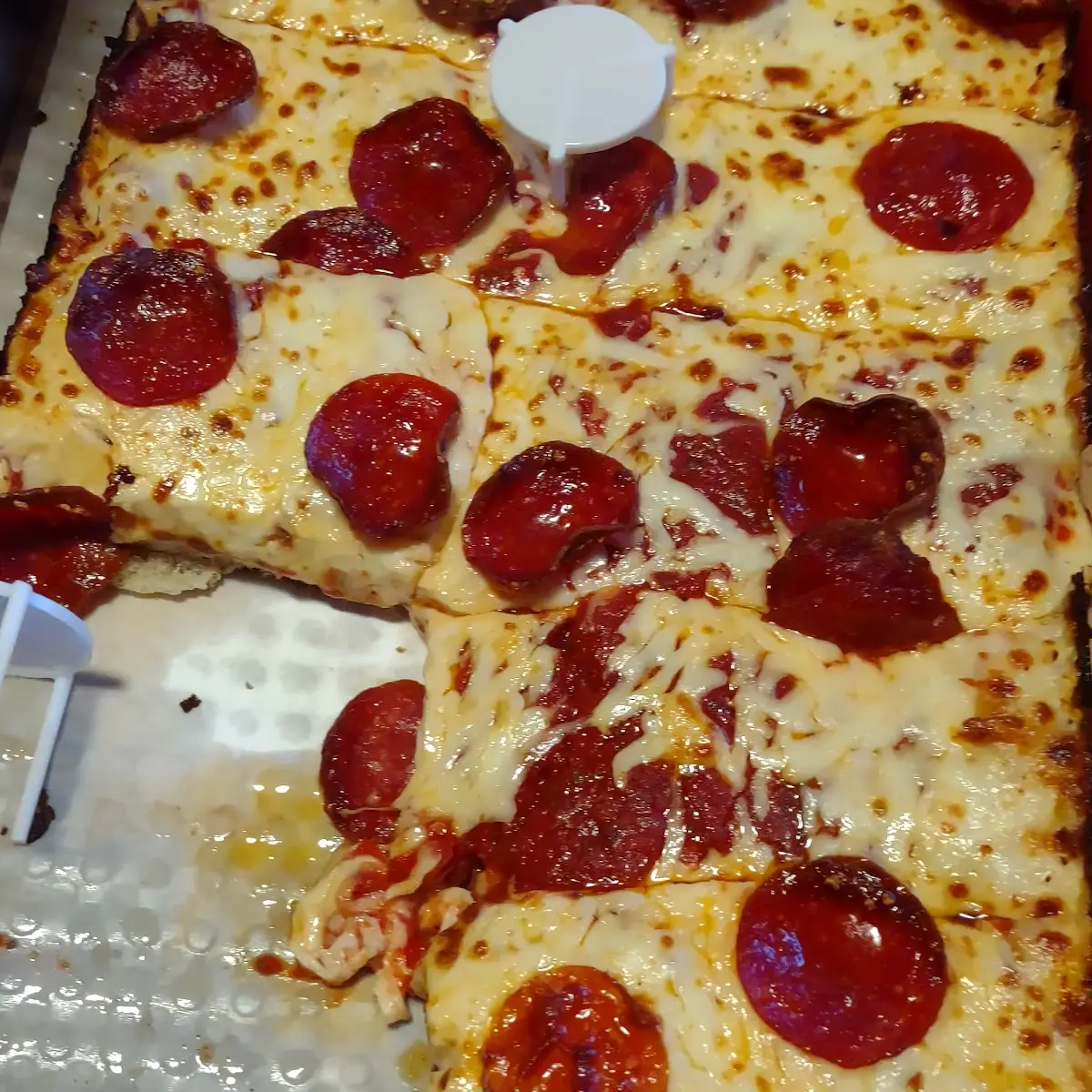 Deep Dish Beef Pepperoni Pizza