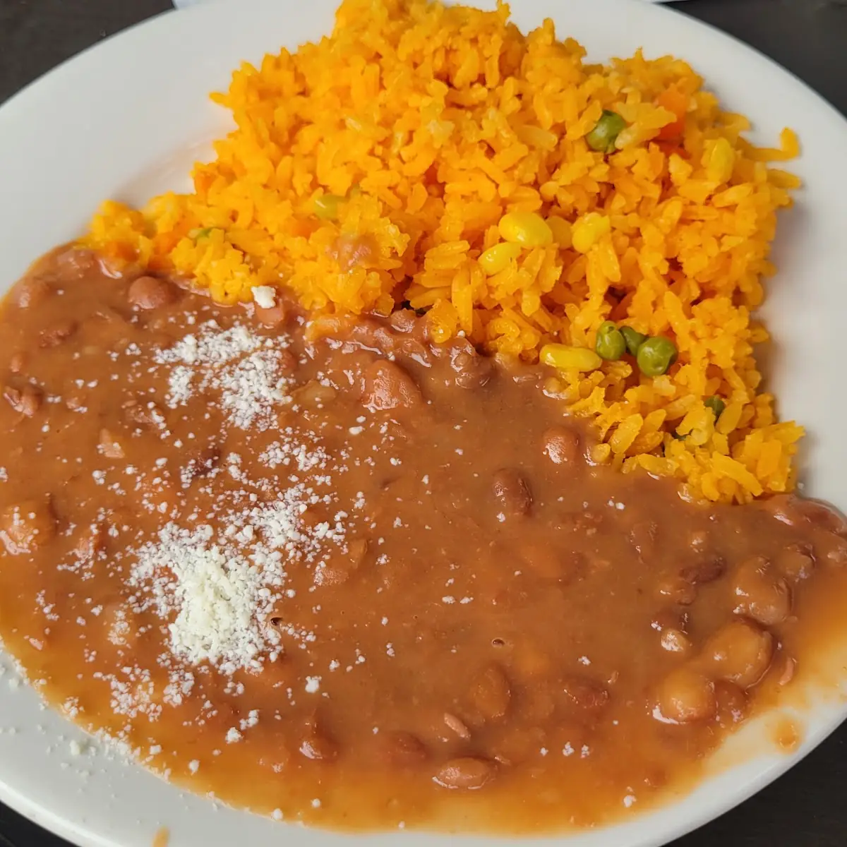 Rice and Refried Beans