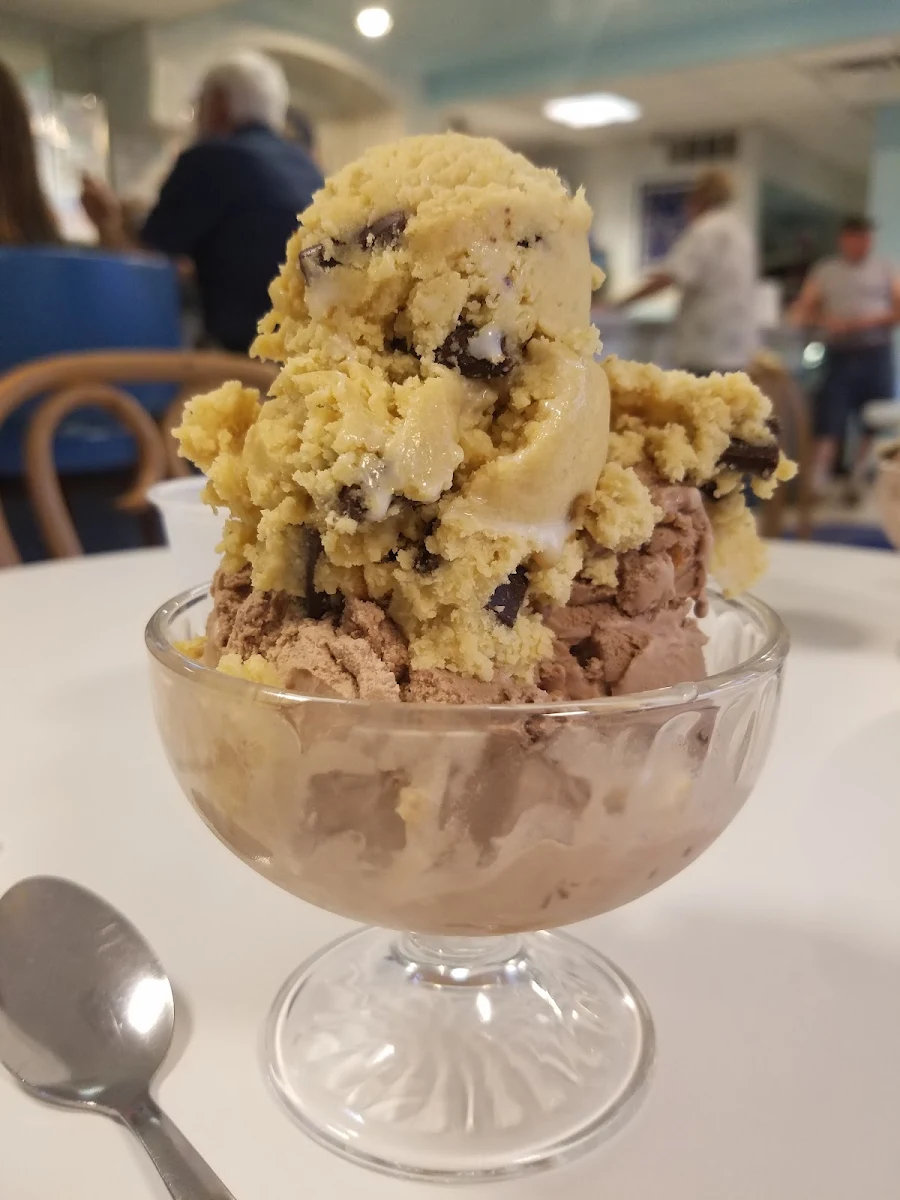 Chocolate Peanut Butter Ice Cream with Edible Cookie Dough