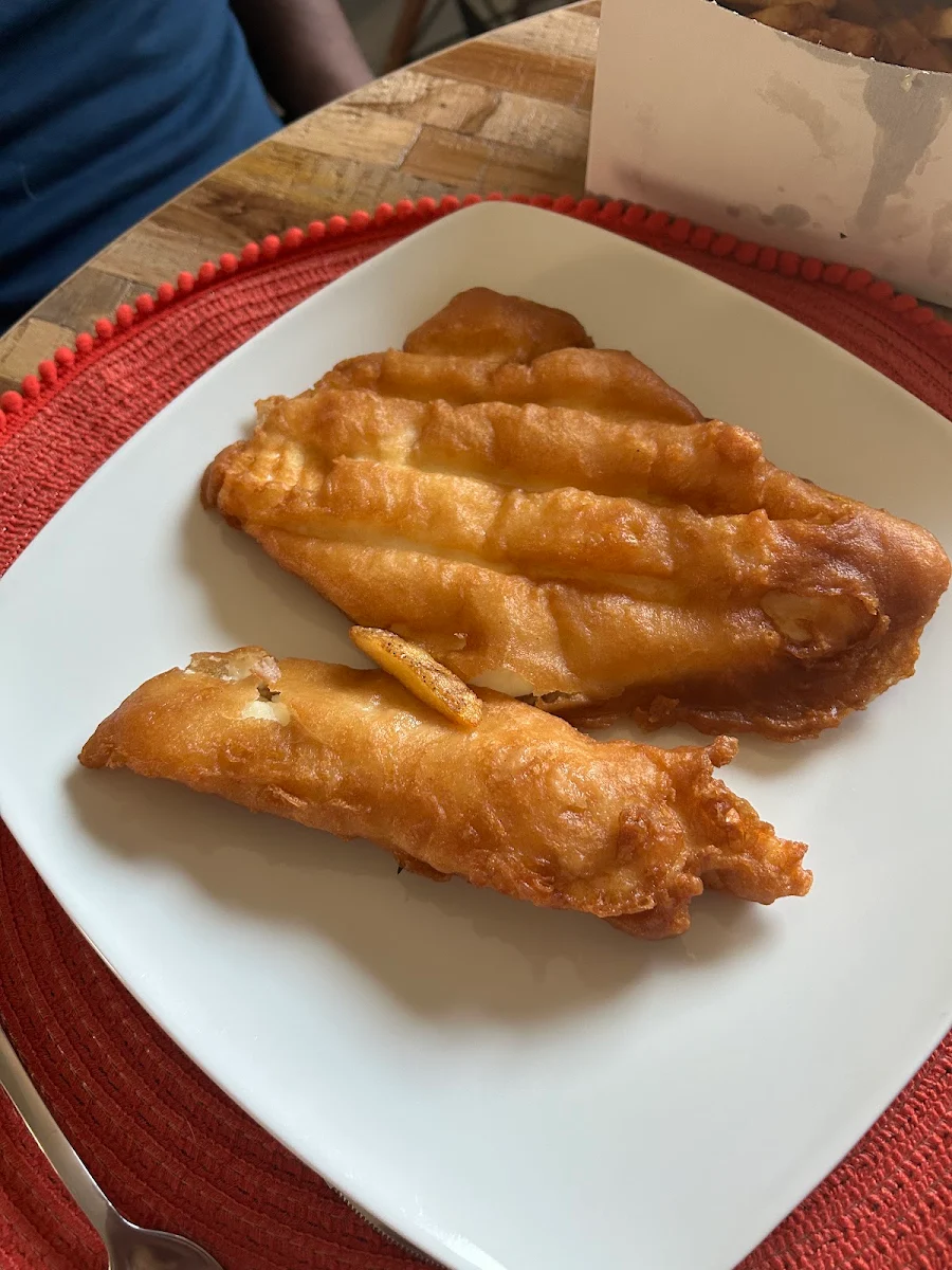 Deep Fried Halibut Dinner