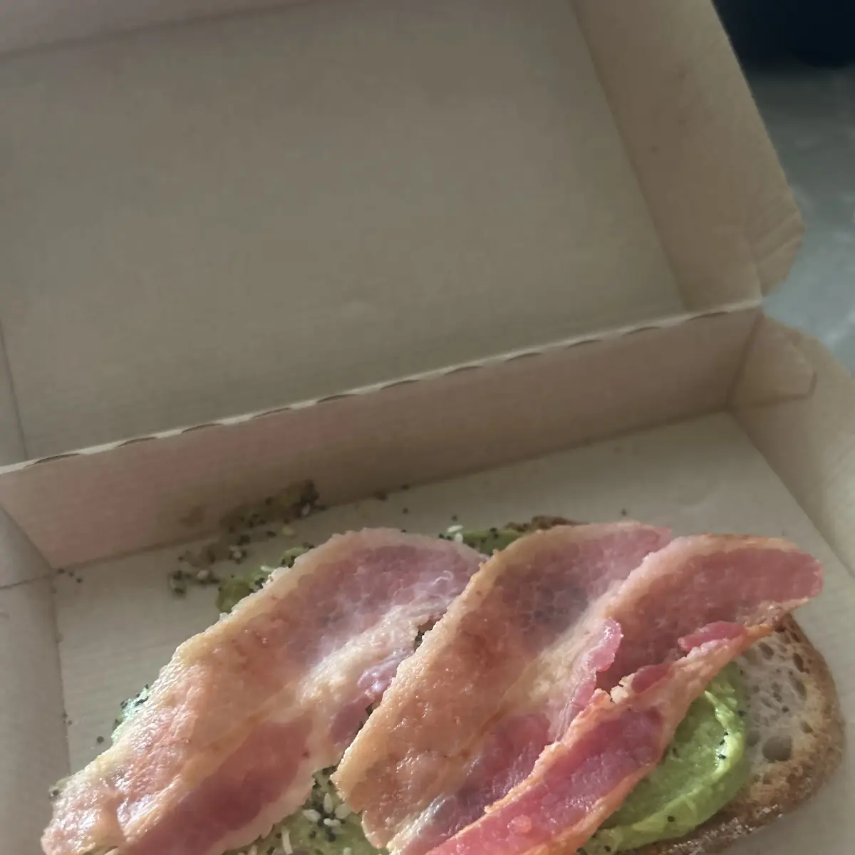 Bacon-Topped Avocado Toast