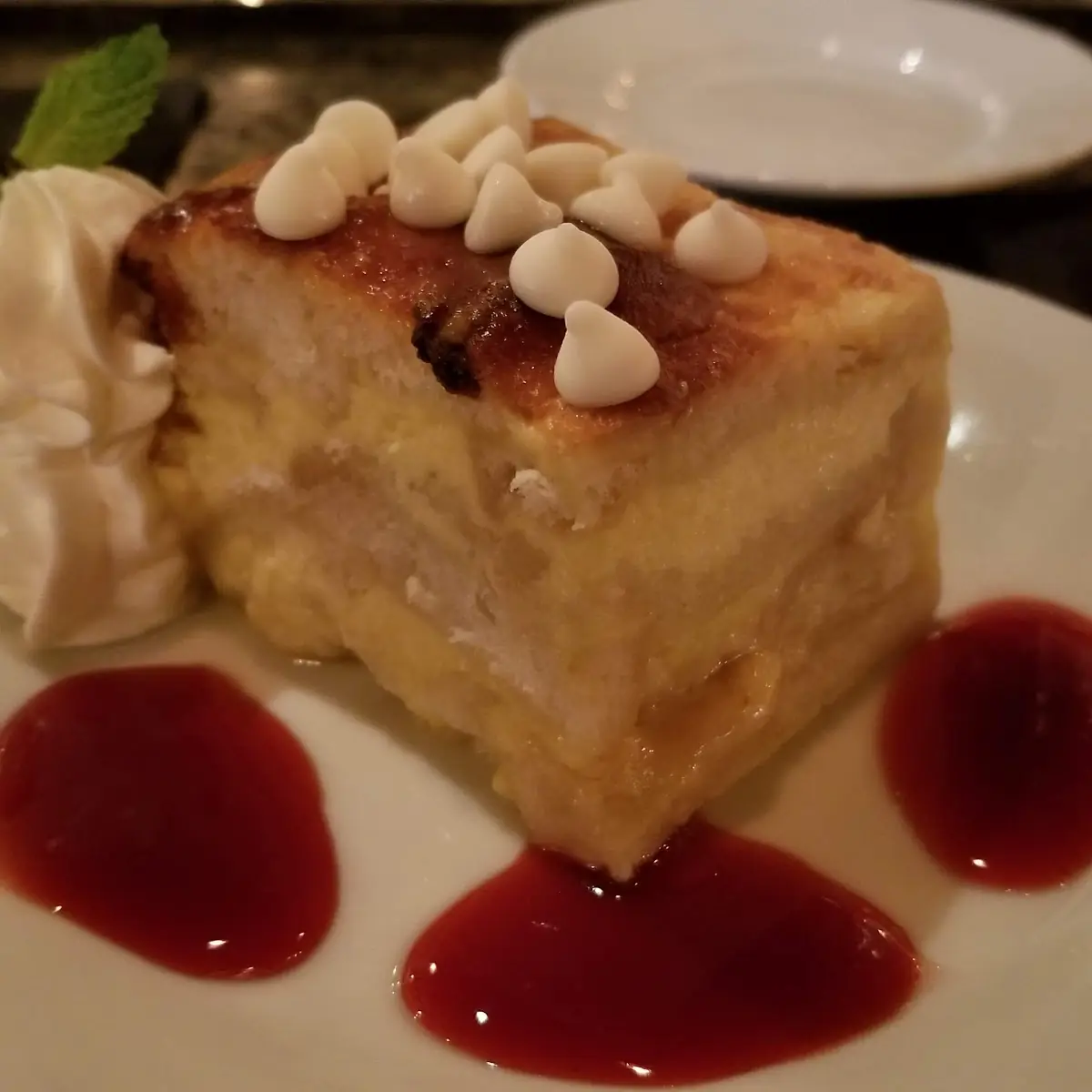 White Chocolate Bread Pudding