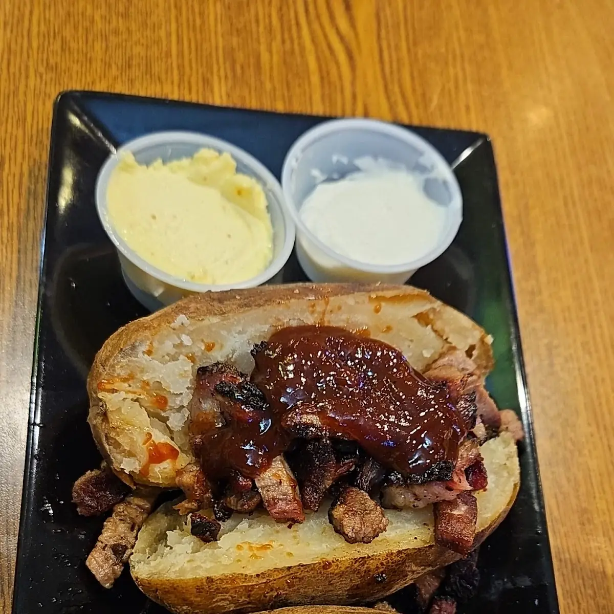 BBQ Brisket Baked Potatoes