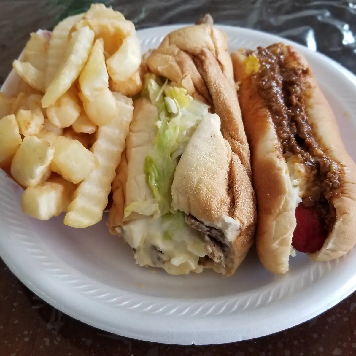 French Fries Sub Hot Dog