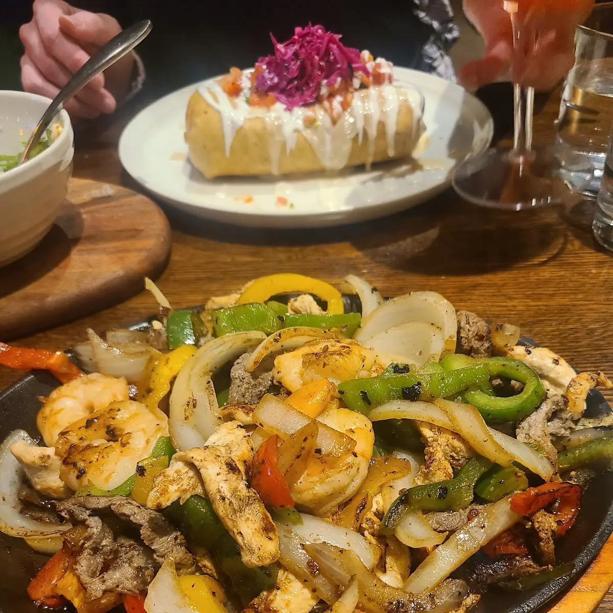 Steak Chicken Shrimp Fajitas