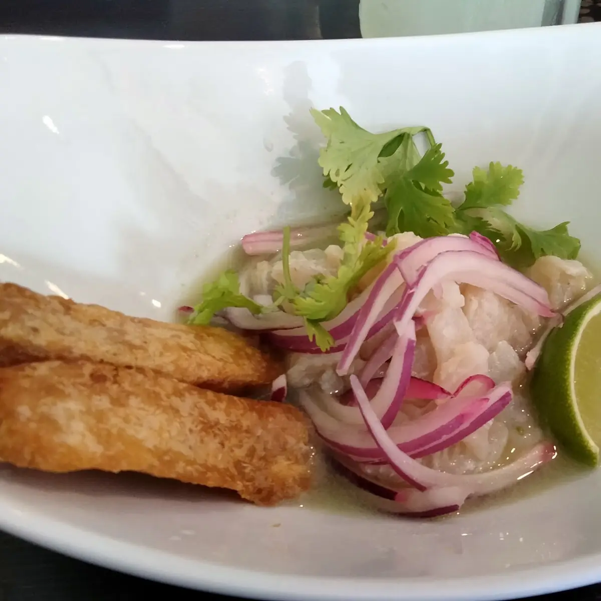 Fish Ceviche with Yucca Fries