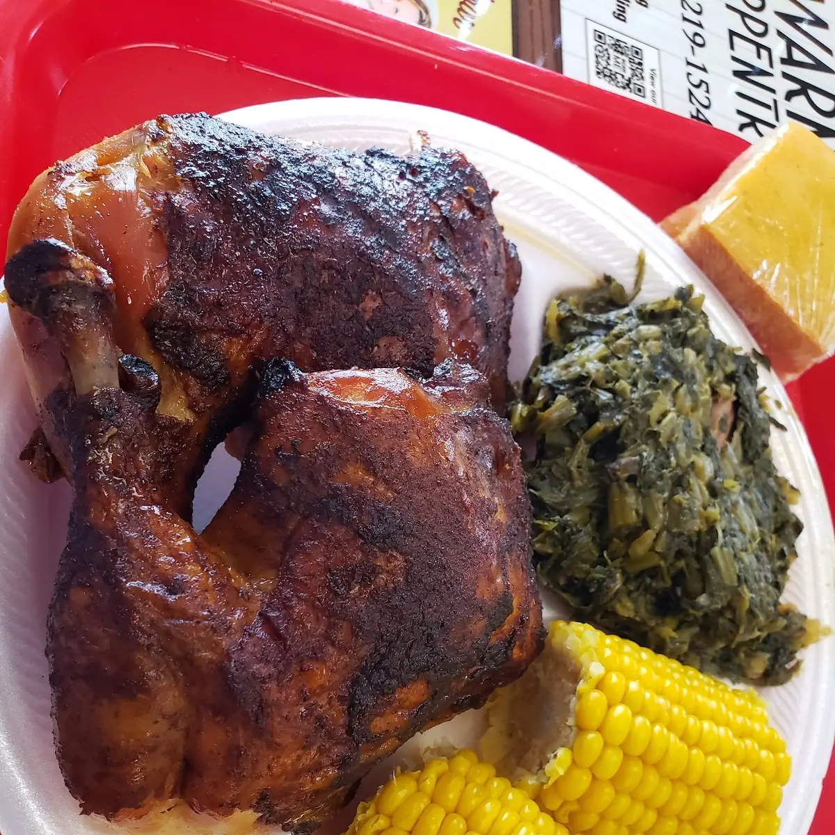 Smoked Chicken Greens Cob