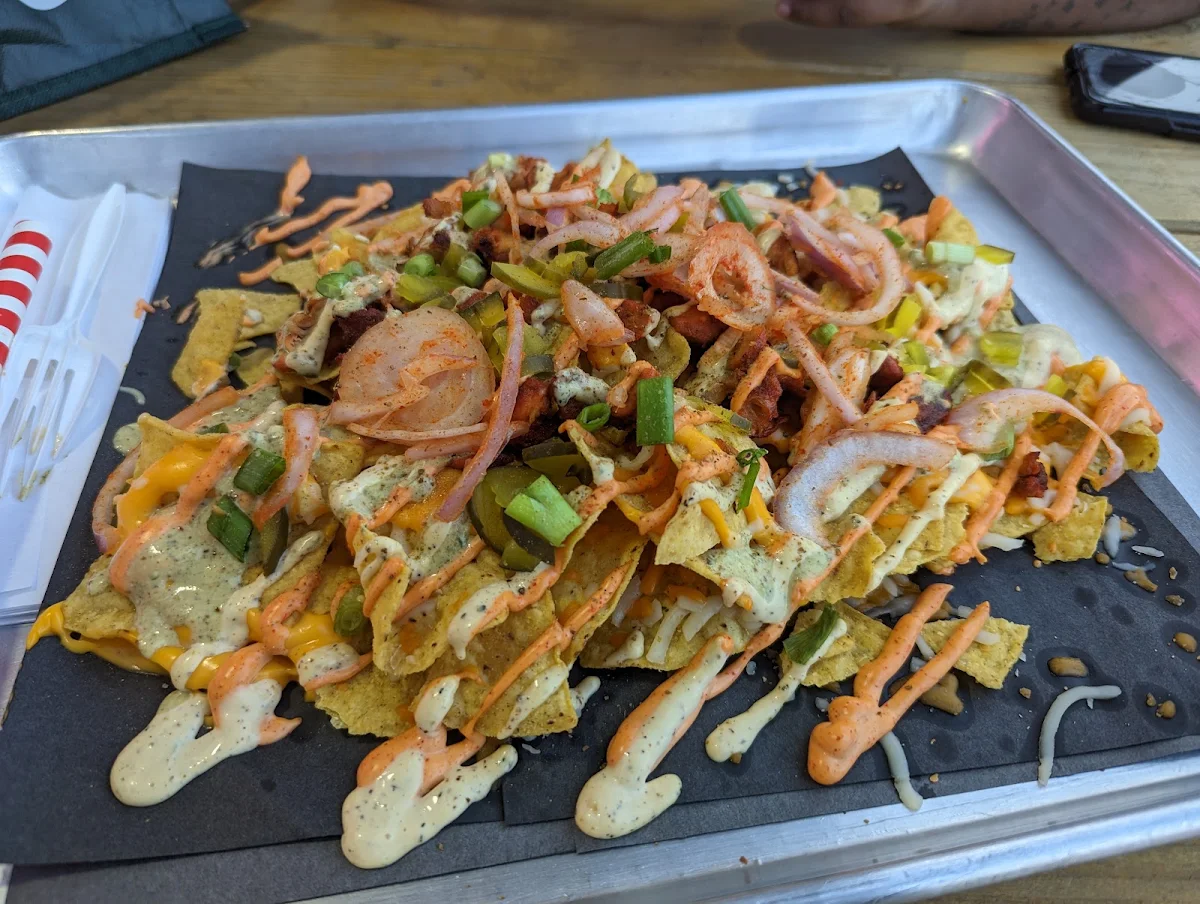 Loaded Tikka Nachos, T.O.'s Kathi Roll Eatery Brampton West