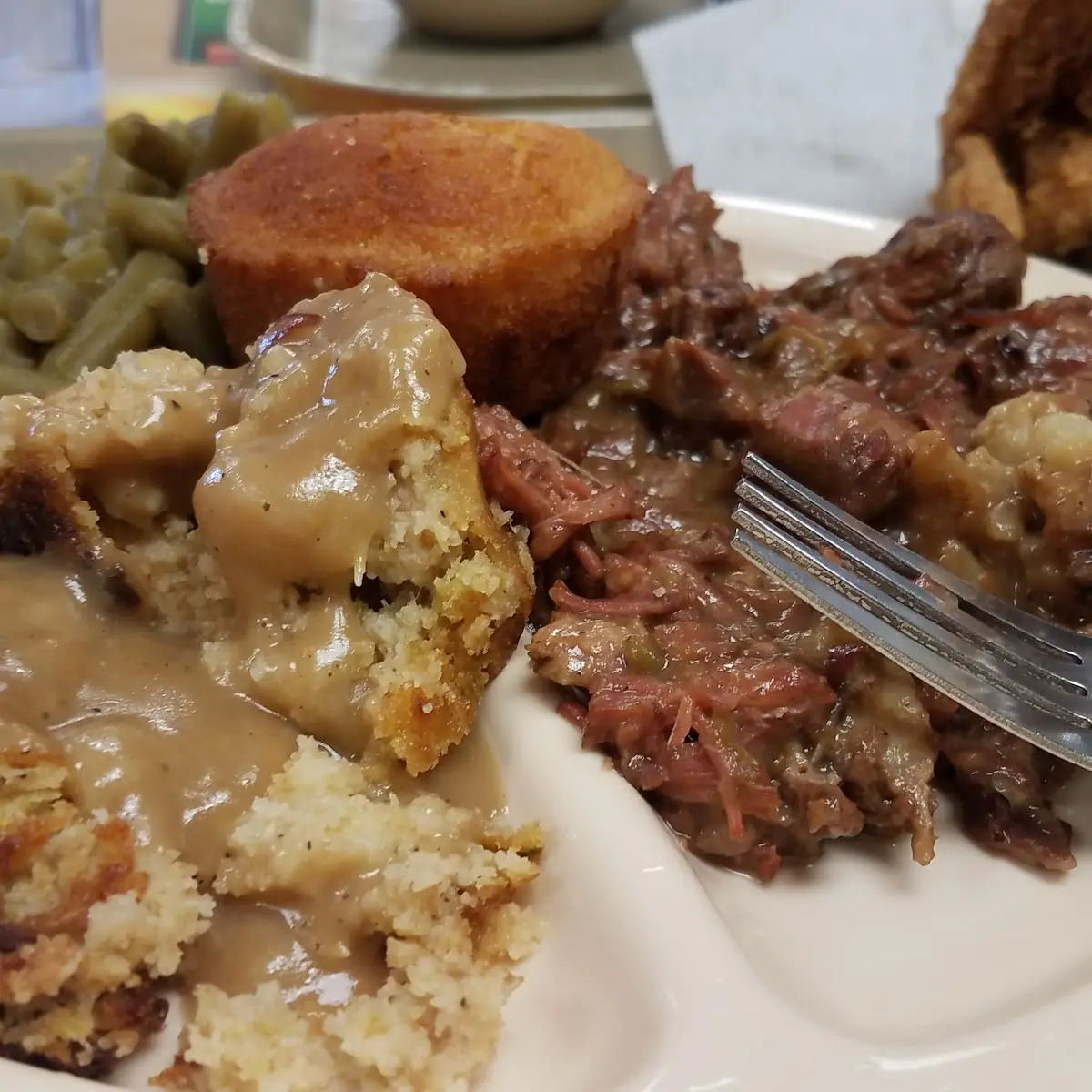 Green Beans and Cornbread