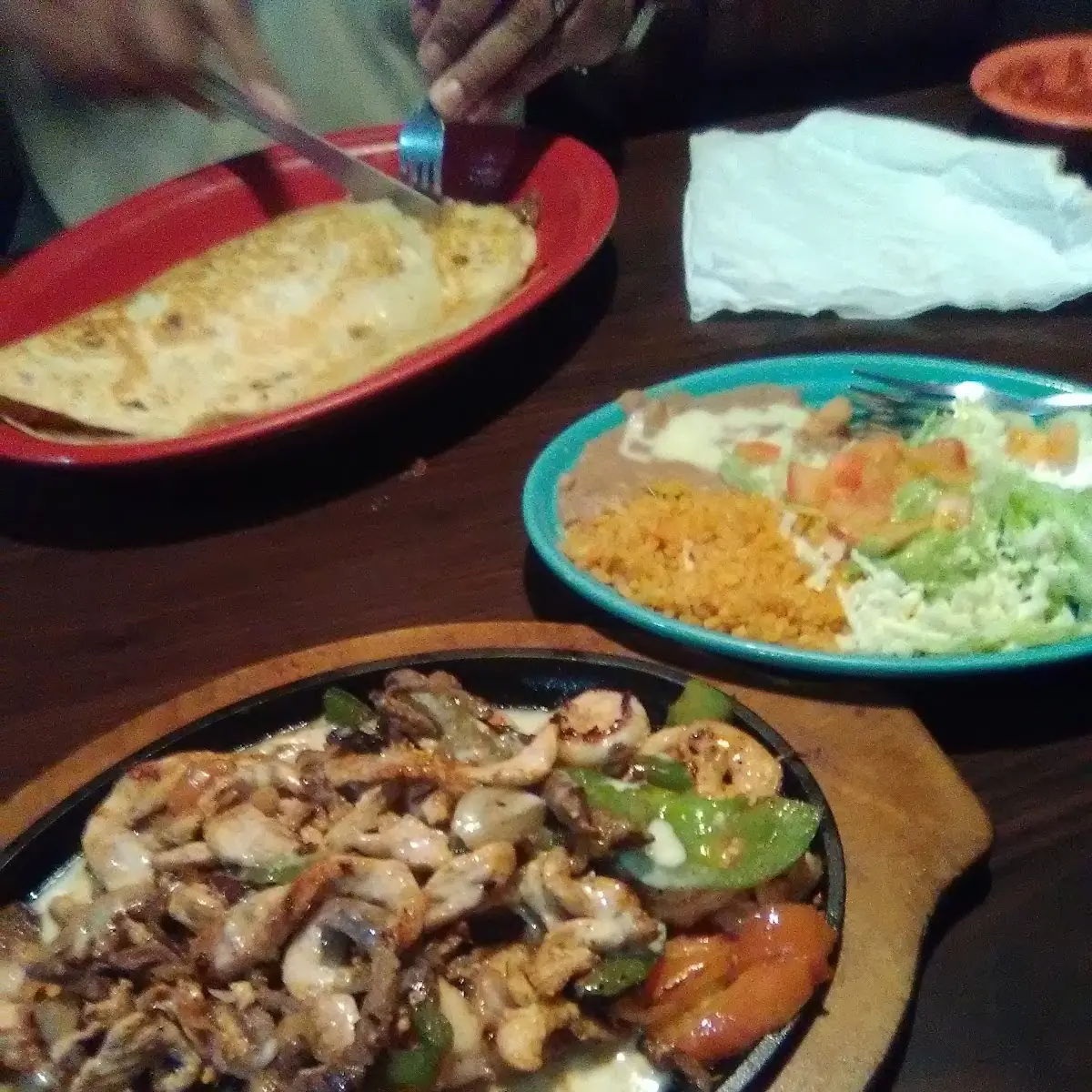 Chicken and Steak Fajitas