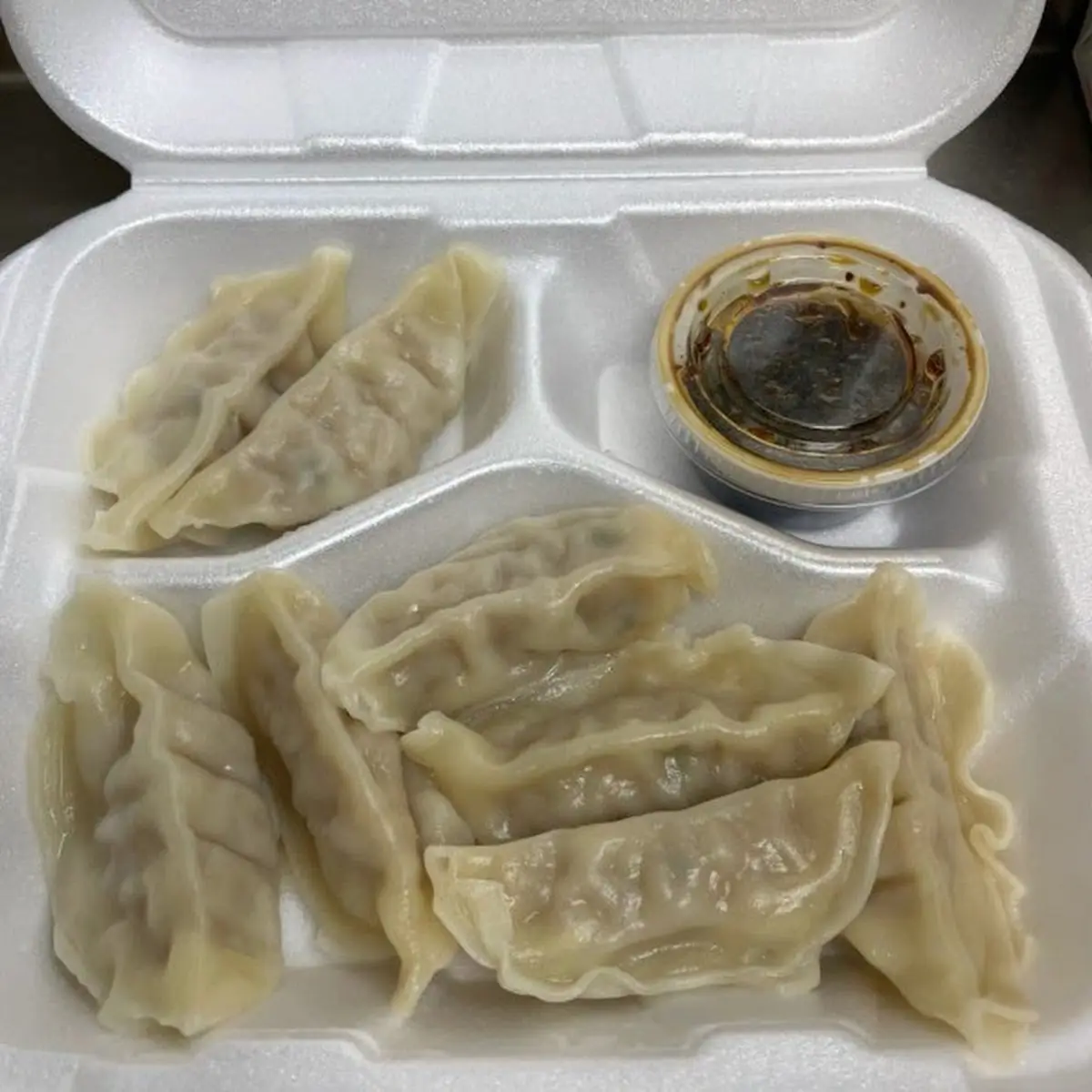Pan-Fried Pork Dumplings with Sauce
