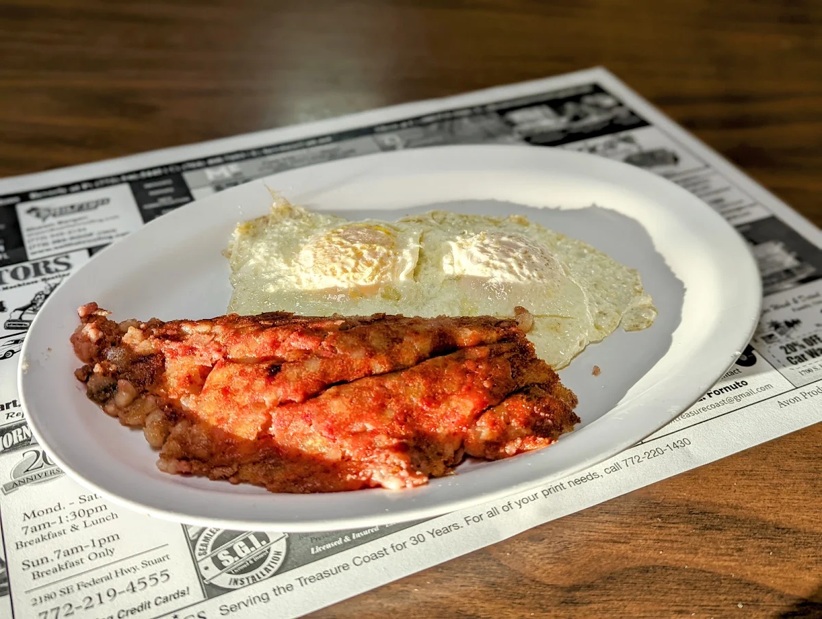 Corned Beef Hash and 2 Eggs over Medium