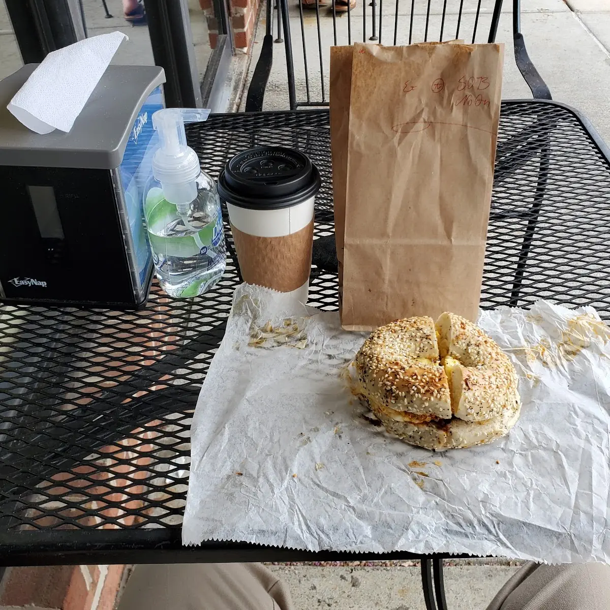 Chorizo Egg chz All-Seed Bagel