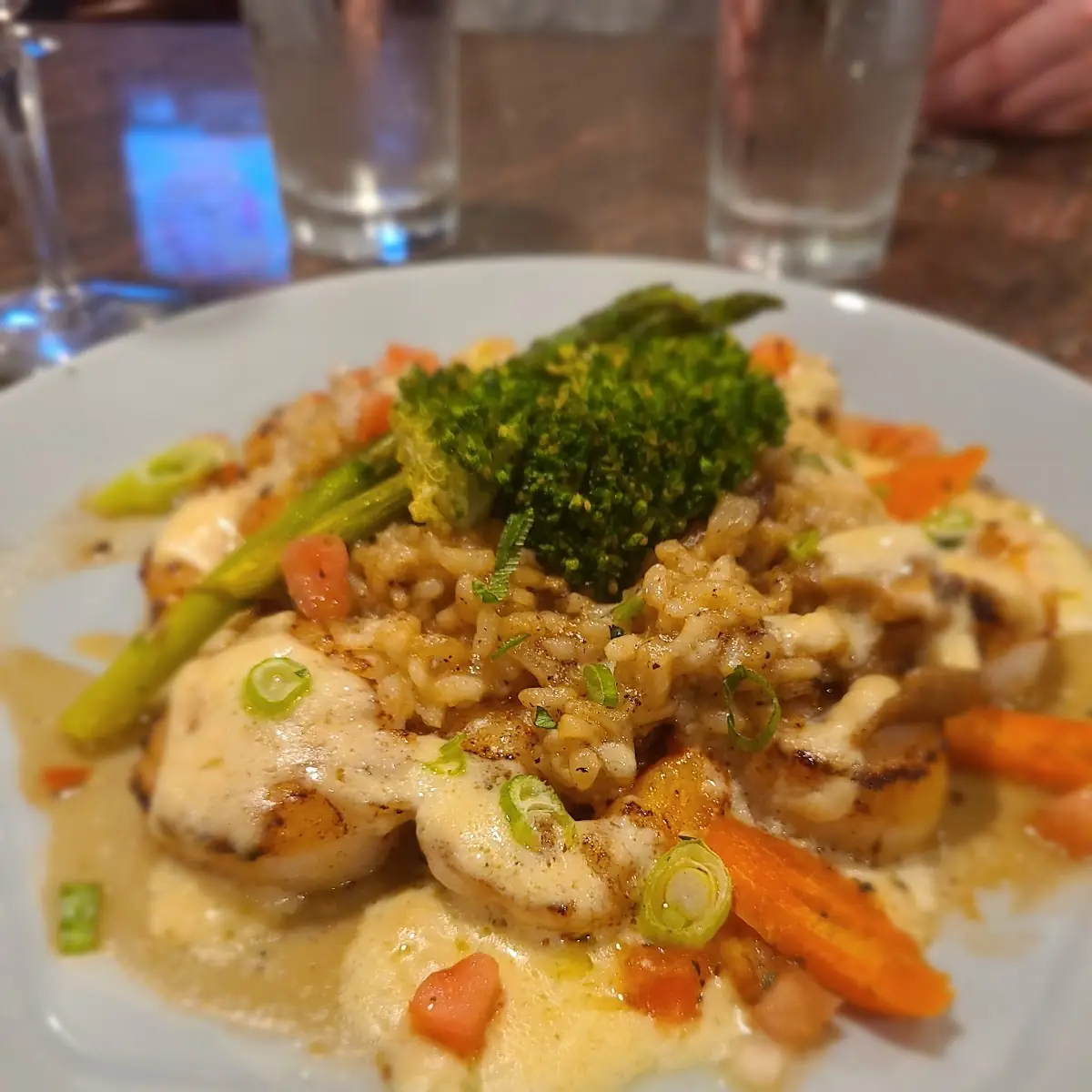Scallop and Shrimp Mushroom Risotto