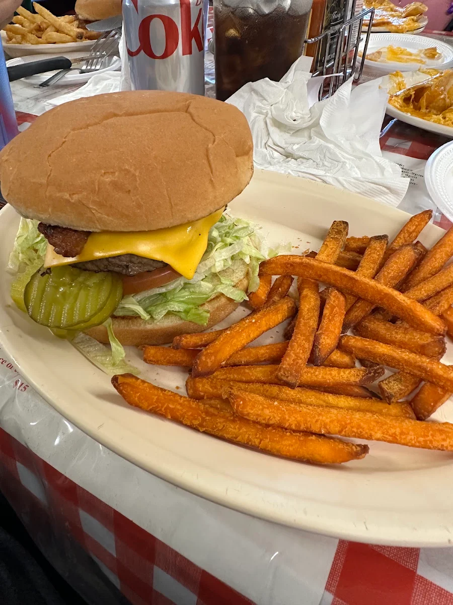Bacon Cheeseburger Sweet Potato Fries