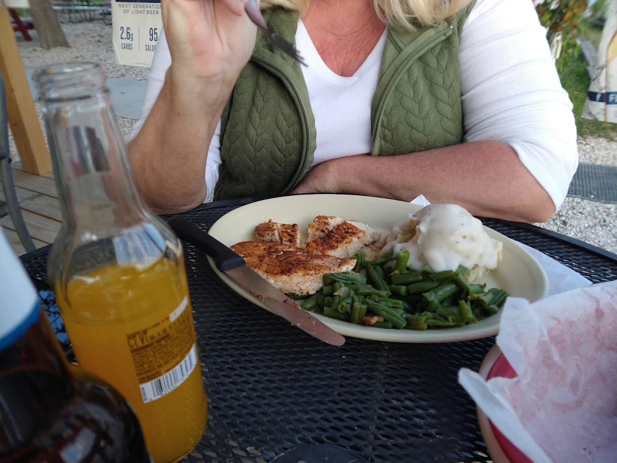 Grilled Chicken Mashed Potatoes Green Beans