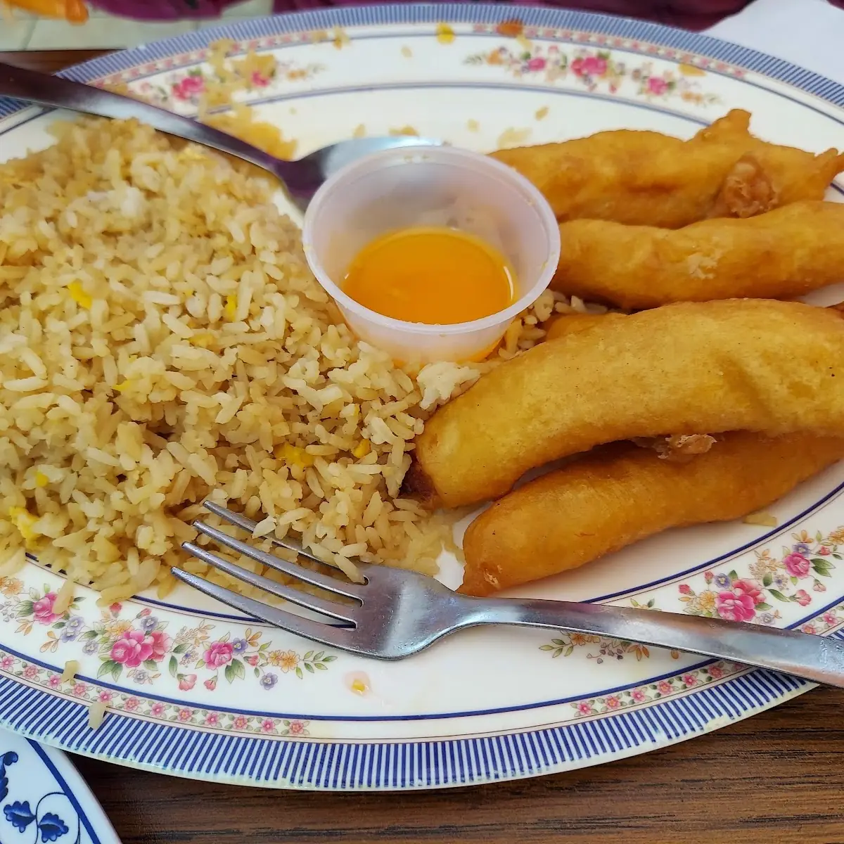 Orange Chicken with Fried Rice