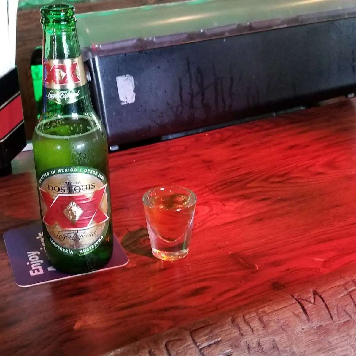 Dos Equis Lager and Jack Daniel's