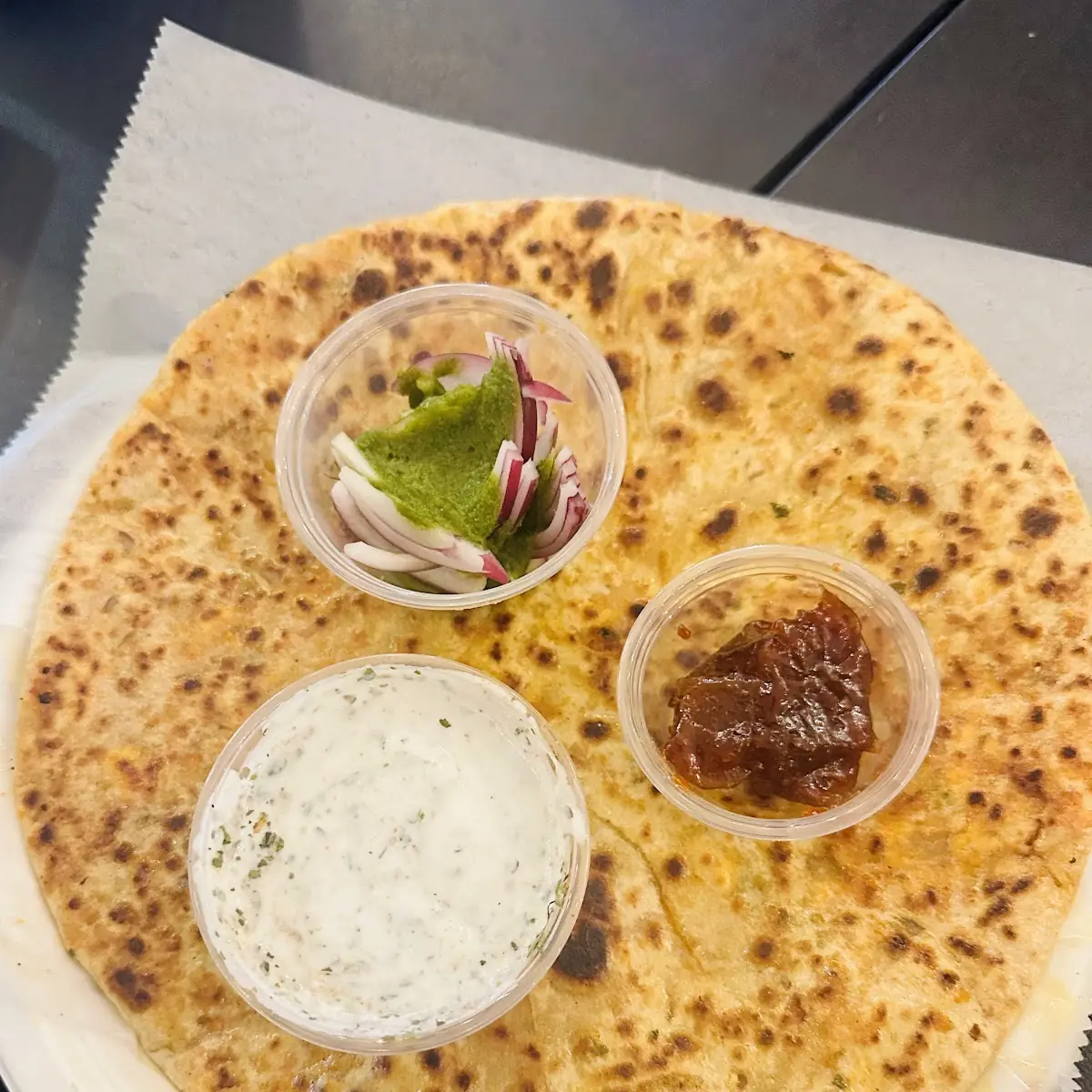 Aloo Paratha with Curd