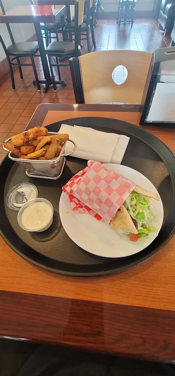 Gyro with Fried Zucchini Sticks