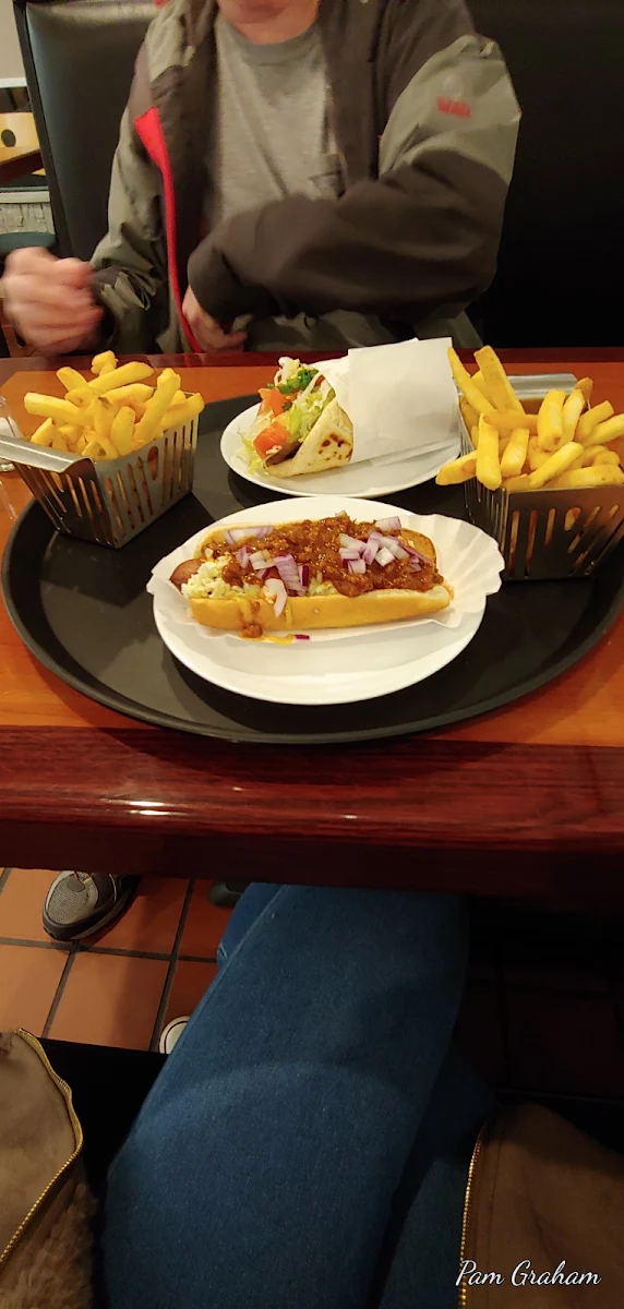 Hot Dog Fries and Pita