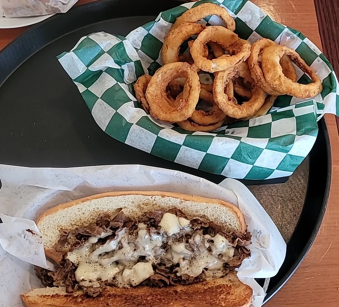 Steak & Cheese with Onion Rings