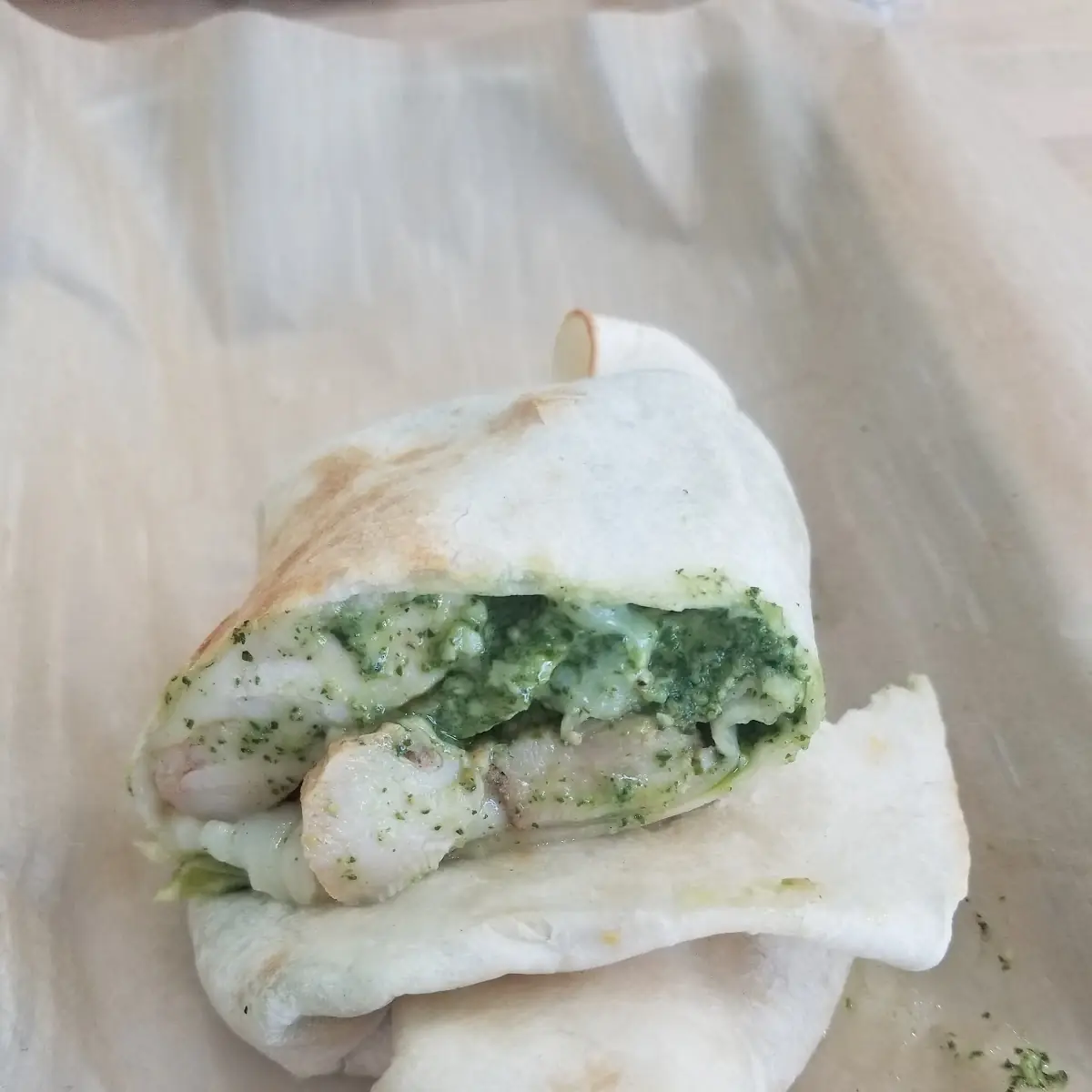 Spinach Feta & Pesto Wrap