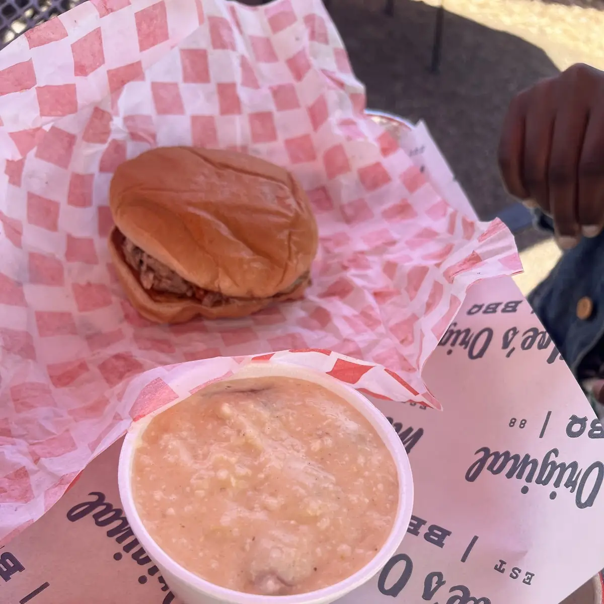 Kids Pulled Pork and Cheese Grits