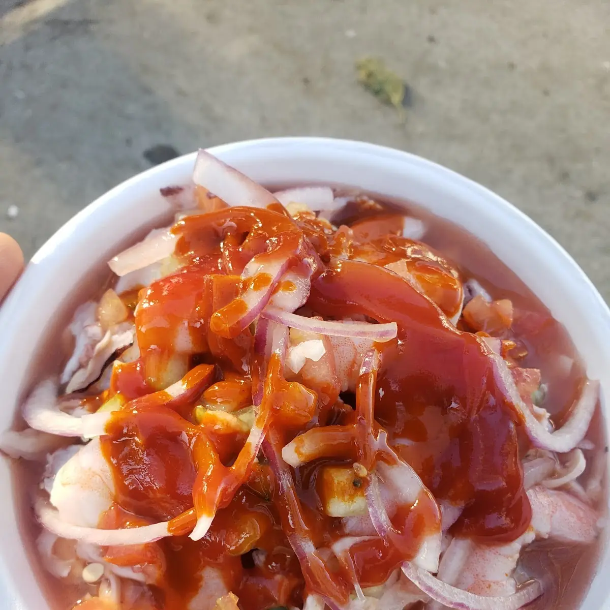 Tostada Mixta de Mariscos