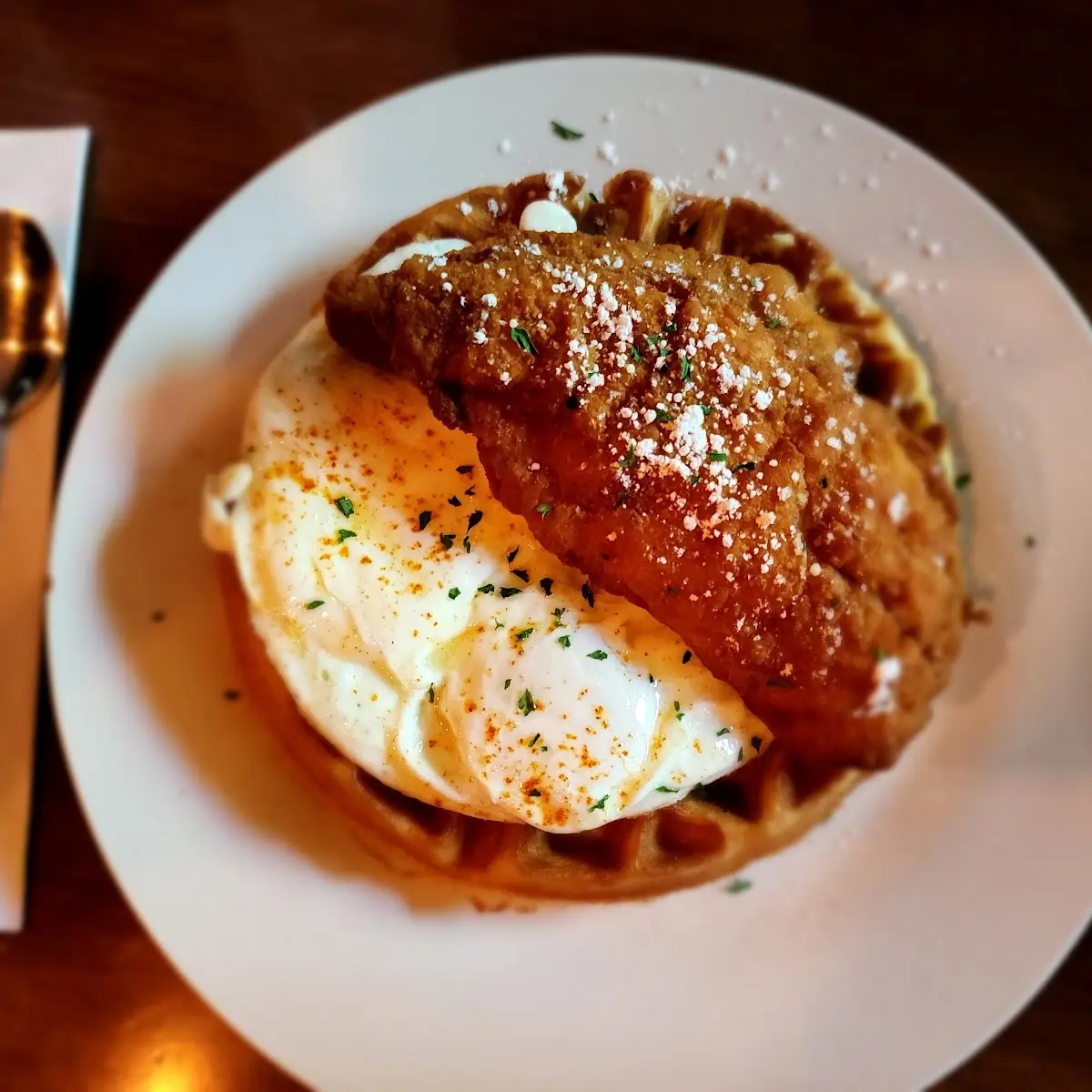 Chicken & Waffle & Eggs
