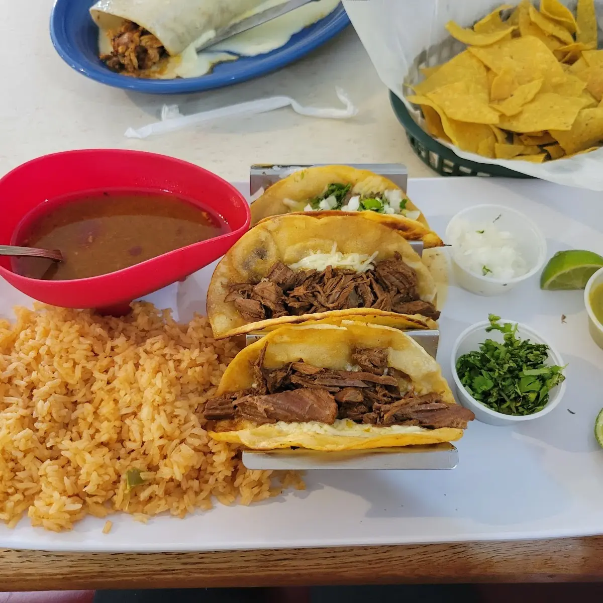 Ground Beef Burrito with Rice & Beans
