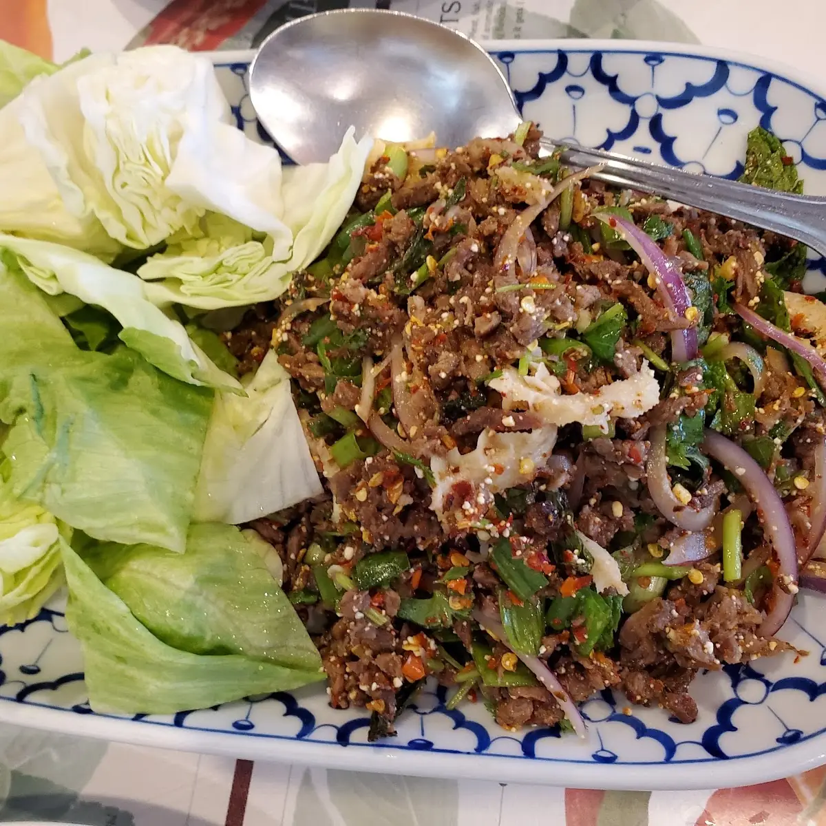 Spicy Beef Larb Salad