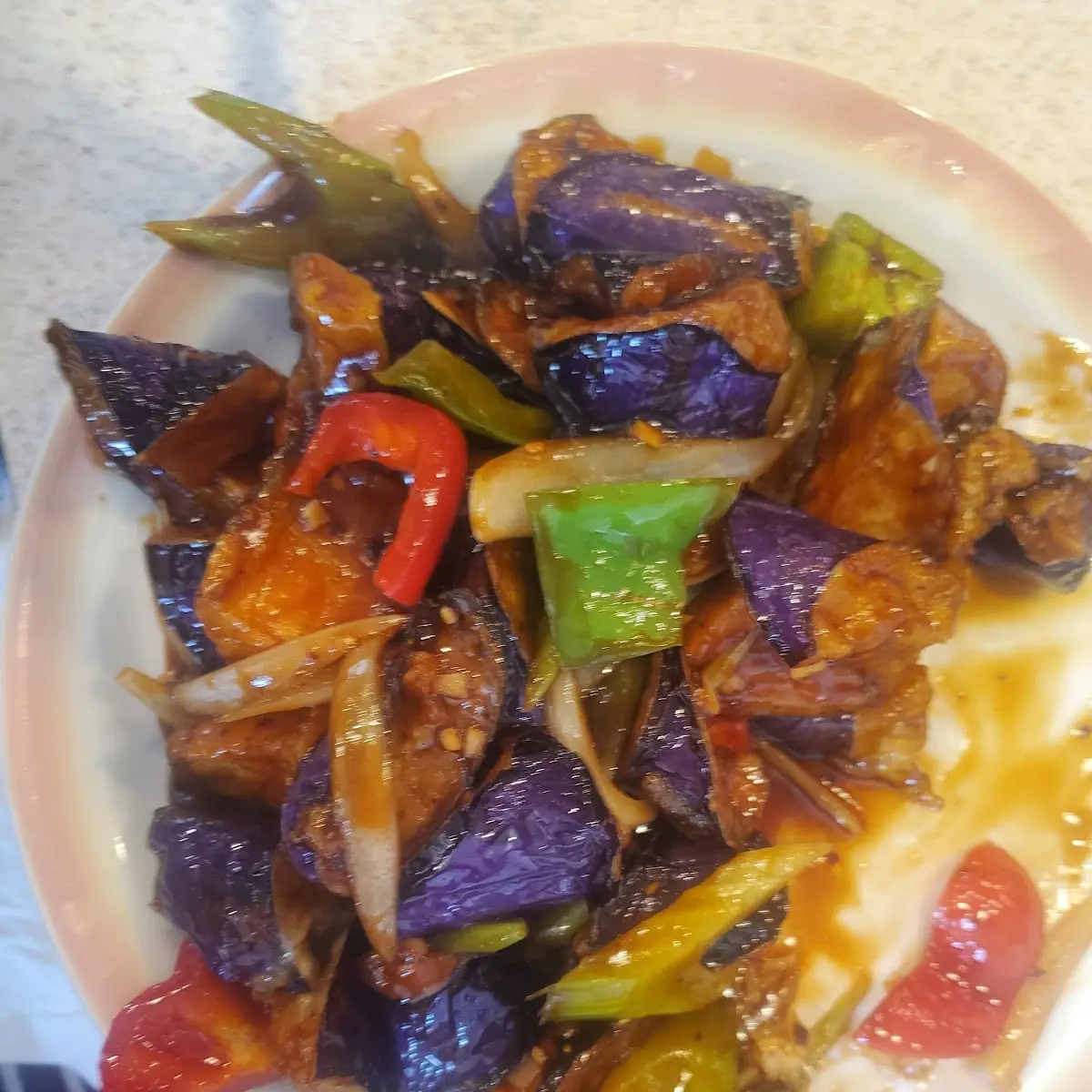 Eggplant w Garlic Sauce
