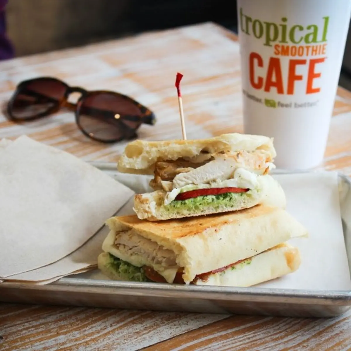 Smoothie and a Sandwich